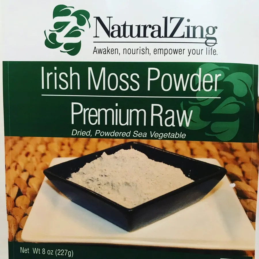 Natural Zing Irish Moss Powder, a raw superfood product